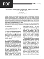 Developing Ground Models For Chalk Engineering: Links Across The Disciplines