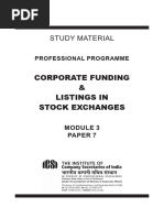 Corporate Funding & Listings in Stock Exchanges