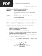 Informe N°01 Presentación Plan de Trabajo Aip 2022 - 240317 - 063454