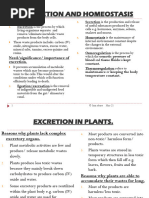 Excretion and Homeostasis.