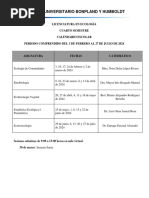 Licenciatura en Ecología Virtual 1 Calendario Escolar Cuarto Semestre 3 Feb Al 27 Jul 2024