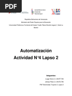 Actividad 4 Lapso 2 Automatización