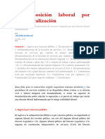 La Reposición Laboral Por Desnaturalización Josè Marìa Pacori