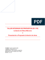 Evaluación 8 - Presentación A Propuesta Licitación de Obras Menores (Sumativa)