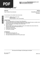 Cambridge IGCSE: Biology 0610/23