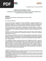 CIRCULAR GCSSSC No 037. Cumplimiento DS Nº57 - R0