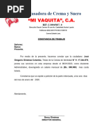 Constancia de Trabajo Marye