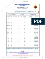 IGNOU Grade Card