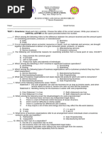 ETHICS-3rd Quarter Exam Questionnaire