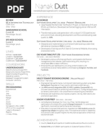 Nanak Dutt Resume