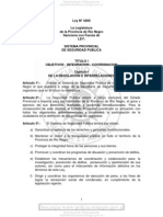 Ley #4200 Sistema Provincial de Seguridad Pública