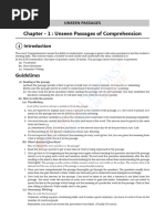 Oswaal ICSE Class 9 English Paper-1 Revision Notes