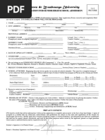 Shs Application Form