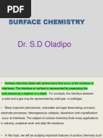 Surface Chemistry