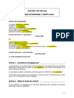 CDD Pour L Execution D Un Tache Determinee Precise Et Temporaire Ne Relevant Pas de L Activite Normale de L Entreprise 128274933152077000