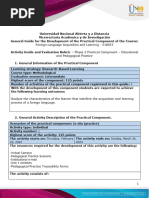 Activity Guide and Evaluation Rubric - Phase 2 - Practical Component - Educational and Pedagogical Practice