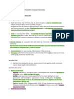 Nursing Process in The Care of Population Groups and Community MIDTERM