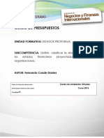 Presupuesto Unidad 2