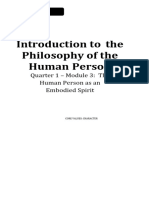 Introduction To The Philosophy of The Human Person