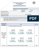 4 Egb Prueba de Diagnostico Matematica