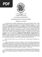 TSJ-SPA. 2002-05-23. Sent. No. 00716. CVG Industria Venezolana de Aluminio, C.A. (CVG VENALUM) C. Productos Industriales Venezolanos, S.A. (PIVENSA)