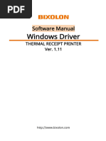 Manual - POS - Windows Driver - English - V1.11