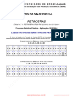 Petrobras 2004 OPERADOR I CESPE GAB