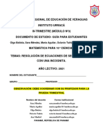 Módulo Matemática 10 Ciencias Iii-Trimestre