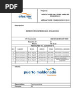 320-001.02-MEC-EP-0005-D - Especificación Técnica de Aisladores