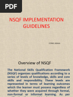 NSQF Implementation Guidelines: CSTARI, Kolkata