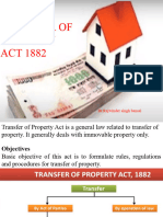 Transfer of Property ACT 1882: DR - Rajwinder Singh Bansal