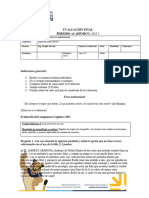 Evaluación Final - Expresión Oral y Escrita - Jeniffer Garrido