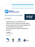 Miranda L Aspectos Desarrollo Sistema Nacional Publico Macroevaluacion Aprendizajes Estudiantes Peru IEE 2023