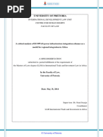 A Critical Analysis of ECOWAS Power Infrastructure Integeration Schemes As A Model Fror Regional Integeration