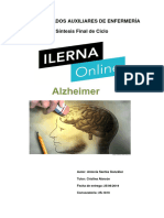 Síntesis ALZHEIMER TCAE. ANTONIA SANTAS GONZALEZ. 25 - 06 - 19