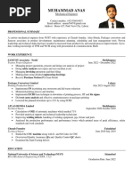 Muhammad Anas Resume - Muhammad Anas