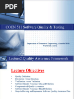 COEN 511 Software Quality Assurance