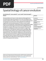 Spatial Biology of Cancer Evolution