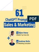 61 ChatGPT Prompts For Sales & Marketing - PDF Guide - Andrew Bolis