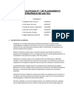 Práctica Calificada #1 de Planeamiento Estratégico de Las Tics