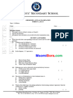 Chemistry Annual Exams F1's