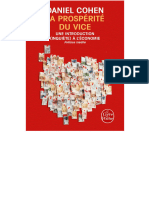 EBOOK Daniel Cohen - La Prosperite Du Vice