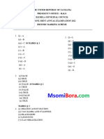 Marking Scheme Form One History Joint Examination Making SCH