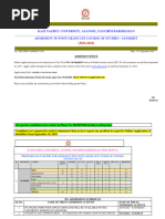 Sanskrit PG Admission Notice & Instructions Online Application 2023 15.09.2023