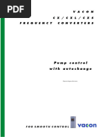 Vacon Cx/Cxl/Cxs Frequency Converters: Pump Control With Autochange