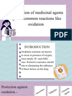 Stabilization of Medicinal Agents Against Common Reactions Like Oxidation