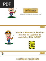 Uso de La Informacion de La Hoja de Datos de Seguridad de Materiales (HDSM-MSDS)