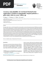 Accuracy and Reliability of Voxel-Based Dentoalveolar Registration (VDAR) in Orthognathic Surgical Patients A Pilot Study With Two Years' Follow-Up