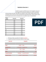 Statistics Case 1 - Answers