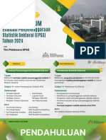 Gambaran Umum Evaluasi Penyelenggaraan Statistik Sektoral 2024